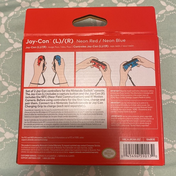 Nintendo Swtich red and blue controllers - Picture 2 of 2